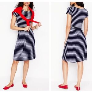 NEW Boden Amelie striped jersey dress pockets
